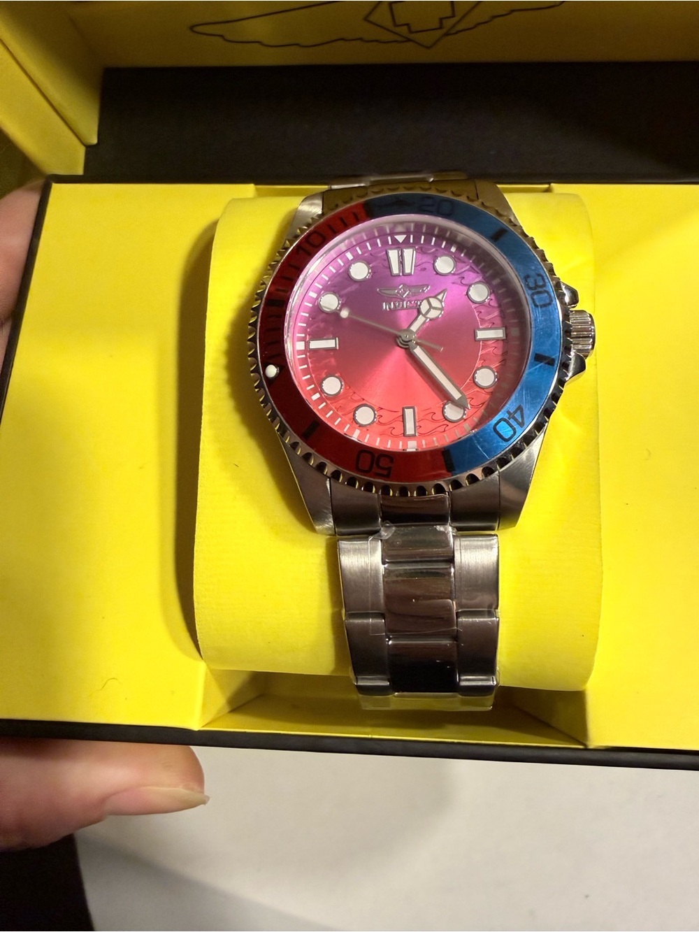Invicta Pro Diver Kromatyk Men's Watch - 43mm, Gradient Red/Pink/Blue/Purple